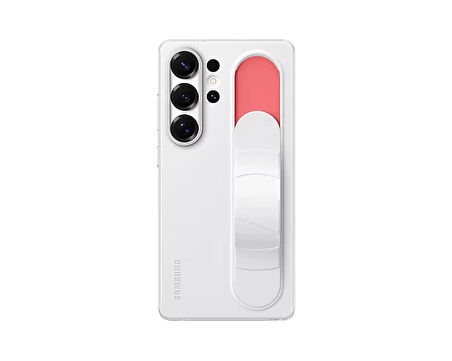 Samsung Galaxy S25 Ultra Standlı Kordonlu Kılıf - Beyaz