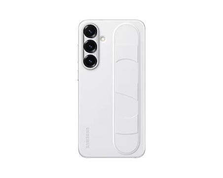 Samsung Galaxy S25+ Standlı Kordonlu Kılıf Beyaz