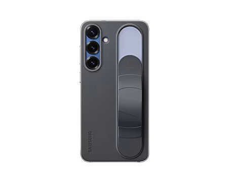 Samsung Galaxy S25+ Standlı Kordonlu Kılıf Siyah