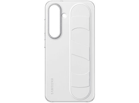 SAMSUNG Galaxy S25 Standlı Kordonlu Telefon Kılıfı Beyaz