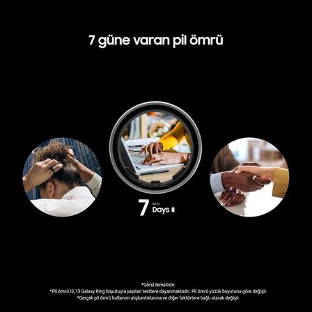 Samsung Galaxy Ring 7 Size 17.3 mm Gümüş Titanyum