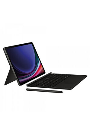 Samsung Galaxy Tab TAB S10 FE-S9-S9 FE EF-DX725BBEGTR Klavyeli Mousepadli Siyah Kılıf