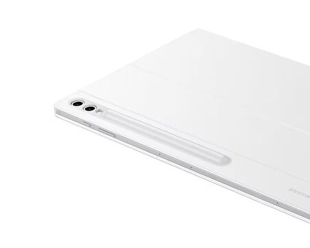 Samsung Galaxy Tab S10 / S9 Ultra Klavyeli Mousepadli Kılıf Beyaz