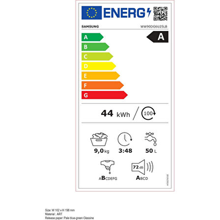 Samsung WW90DG6U25LBAH 9 kg 1400 Devir Çamaşır Makinesi