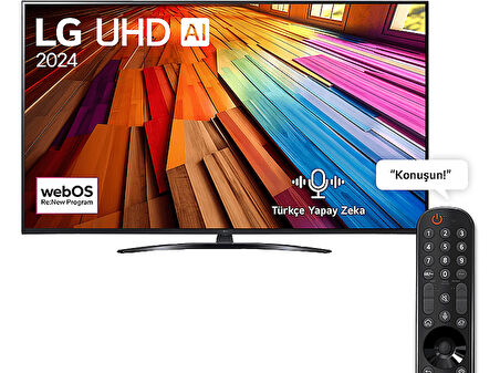 LG 65UT81006LA 65 inç 165 Ekran 4K Smart AI Sihirli Kumanda HDR10 webOS24 UHD TV