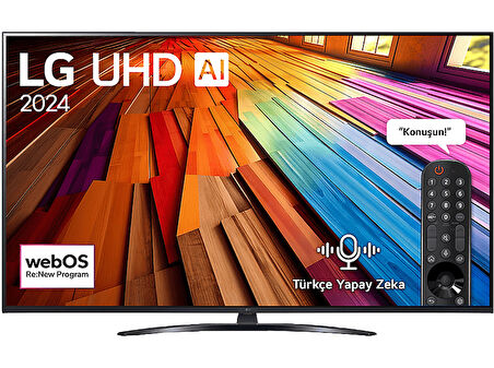 LG 65UT81006LA 65 inç 165 Ekran 4K Smart AI Sihirli Kumanda HDR10 webOS24 UHD TV