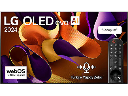 LG OLED77G45LW 77 inç 195 Ekran 4K Smart AI Sihirli Kumanda Uydu Alıcılı webOS24 OLED evo TV