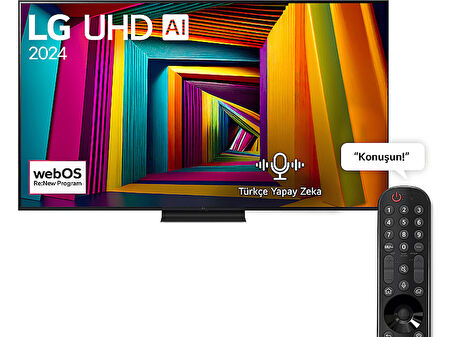 LG 75UT91 75 inç 190 Ekran 4K Smart AI Sihirli Kumanda HDR10 webOS24 UHD TV