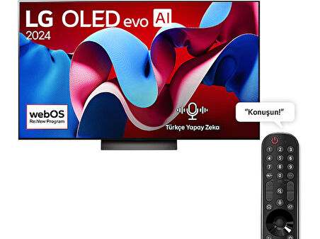 LG OLED65C46LA 65 inç 165 Ekran 4K Smart AI Sihirli Kumanda Uydu Alıcılı webOS24 OLED evo TV