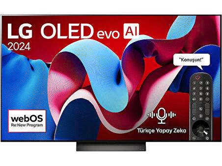 LG OLED65C46LA 65 inç 165 Ekran 4K Smart AI Sihirli Kumanda Uydu Alıcılı webOS24 OLED evo TV