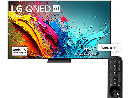 LG 75QNED86T6A 75 inç 190 Ekran 4K Smart AI Sihirli Kumanda HDR10 webOS24 QNED TV