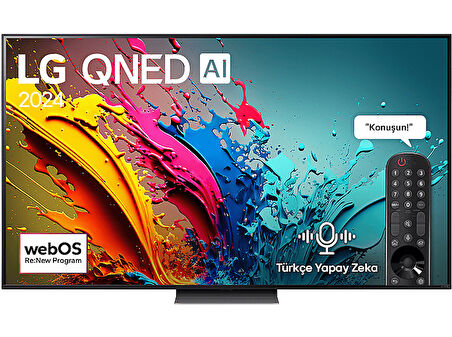 LG 75QNED86T6A 75 inç 190 Ekran 4K Smart AI Sihirli Kumanda HDR10 webOS24 QNED TV