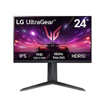 LG 24” UltraGear 24GS65F-B 1Ms (GtG) 180Hz (HDMI+Display) AMD FreeSync + G-SYNC HDR10 IPS Panel FHD Pivot Gaming Monitör