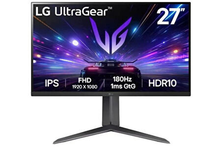 LG UltraGear 27GS65F-B 27 İnç 180Hz 1Ms G-Sync FHD IPS Gaming Monitör