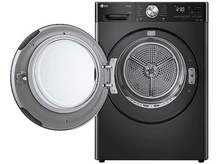 LG RH10X56V2NP C Enerji Sınıfı 10 kg Isı Pompalı Wi-Fi Kurutma Makinesi Siyah