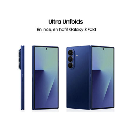 Samsung Galaxy Z Fold 7 512 12 GB RAM (Samsung Türkiye Garantili) Gölge Mavisi 512 GB