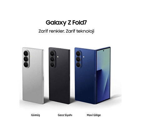 Samsung Galaxy Z Fold 7 512 12 GB (Samsung Türkiye Garantili) Gece Siyahı 512 GB