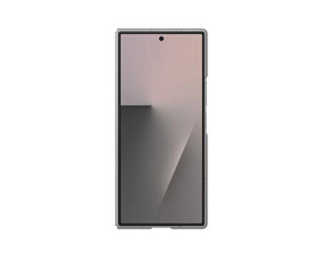 Samsung Galaxy Z Fold 7 Standlı Silikon Telefon Kılıfı Gri