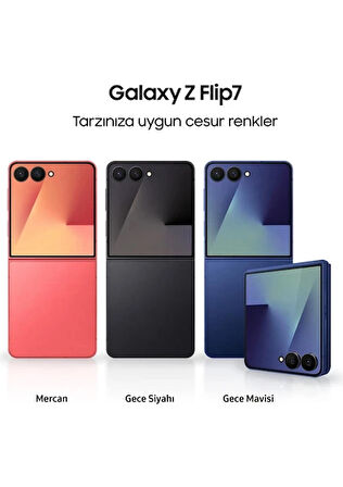 Samsung Galaxy Z Flip 7 Siyah 512 GB 12 GB Ram Akıllı Telefon (Samsung Türkiye Garantili) 
