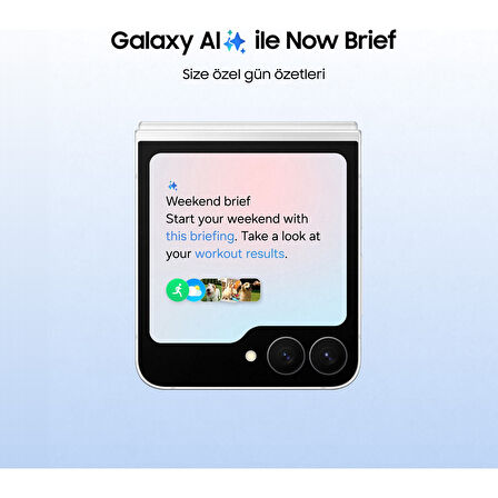 Samsung Galaxy Z Flip7 Fe 128 GB 8 GB Ram (Samsung Türkiye Garantili) Beyaz