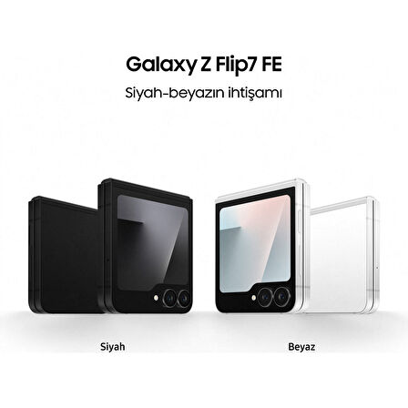 Samsung Galaxy Z Flip7 Fe 128 GB 8 GB Ram (Samsung Türkiye Garantili) Beyaz