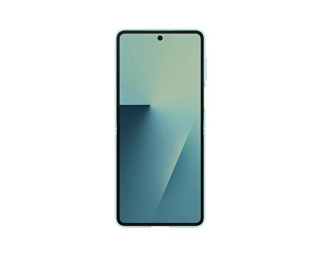 Samsung Galaxy Z Flip 7 Yüzüklü Silikon Telefon Kılıfı Mint