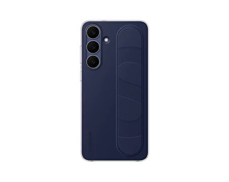 Samsung Galaxy S25 FE Standlı Kordonlu Kılıf Koyu Mavi