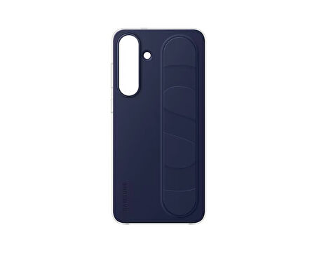 Samsung Galaxy S25 FE Standlı Kordonlu Kılıf Koyu Mavi