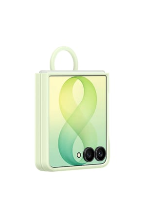 Samsung Galaxy Z Flip8 Silikon Yüzüklü Magnet Kılıf - Mint