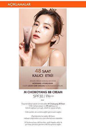 Yoğun Kapatıcı Bitkisel İçerikli BB Krem 50ml Cho Bo Yang BB Cream SPF30/PA++ (No.21 )