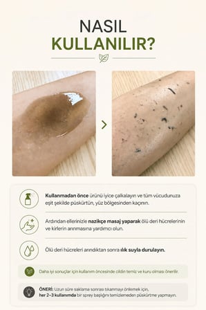 Care Plus Body Peeling Spray - Care Plus Vücut Peeling Spreyi 300 ml (VİONİNE)