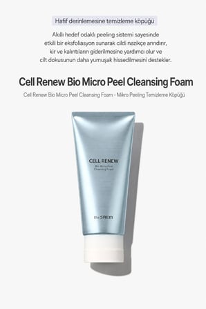 The Saem Cell Renew Bio Micro Peel Yüz Peeling Temizleme Köpüğü