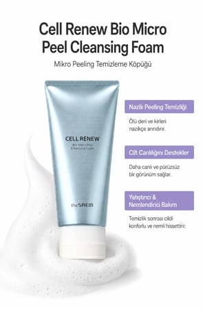 The Saem Cell Renew Bio Micro Peel Yüz Peeling Temizleme Köpüğü
