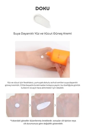 Eco Earth Face & Body Waterproof SPF 50+ PA++++ / Suya Dayanıklı Yüz & Vücut Güneş Kremi 100gr
