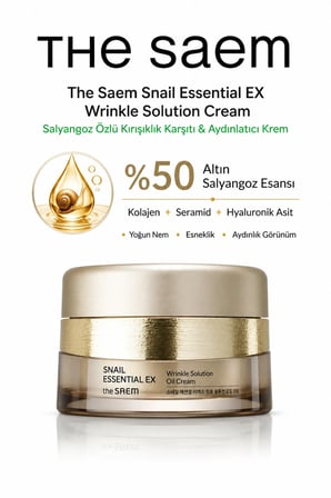 Snail Essential EX Wrinkle Solution Cream - Salyangoz Özlü Kırışıklık Karşıtı & Aydınlatıcı