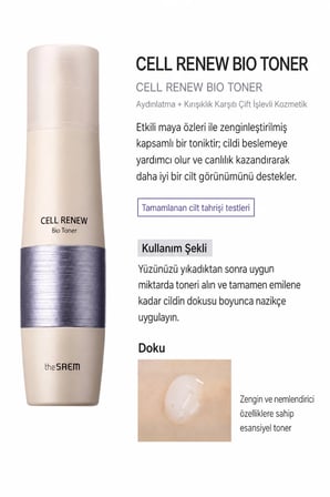 The Saem Cell Renew Bio Skin Care Special 3 Set Kırışıklık Karşıtı Cilt Bakım Seti