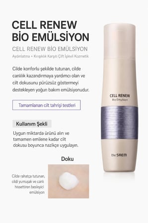 The Saem Cell Renew Bio Skin Care Special 3 Set Kırışıklık Karşıtı Cilt Bakım Seti