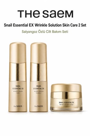 The Saem Snail Essential EX Kırışıklık Çözüm Cilt Bakım Seti 2'li