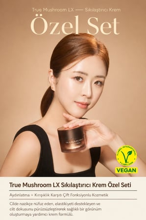 The Saem True Mushroom LX Cilt Bakım Seti Sıkılaştırıcı ve Besleyici
