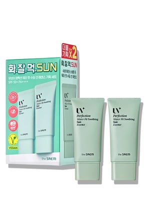 The Saem UV Perfection Water Fit Soothing Sun Essence 2'li Set SPF50+ PA++++