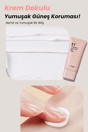 The Saem UV Perfection Safe Barrier Güneş Kremi SPF50+ PA++++ %100 Mineral Çinko Oksit Filtreli Krem Dokulu