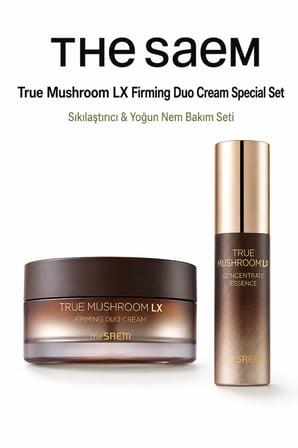 The Saem True Mushroom LX Cilt Bakım Seti Sıkılaştırıcı ve Yoğun Nemlendirici