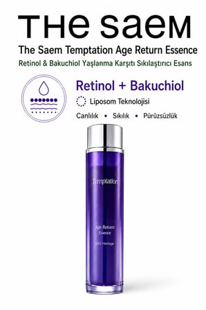 The Saem Temptation Age Return Yaşlanma Karşıtı Esans Retinol Bakuchiol