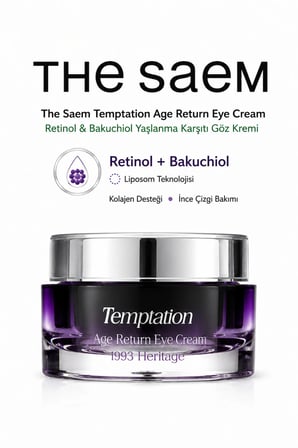 The Saem Temptation Age Return Göz Kremi Retinol ve Bakuchiol Yaşlanma Karşıtı