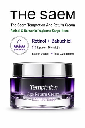 The Saem Temptation Age Return Cream Retinol & Bakuchiol Yaşlanma Karşıtı Krem