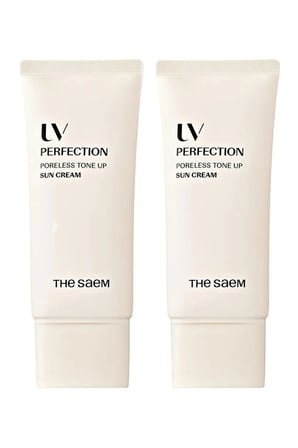 The Saem UV Perfection Poreless Tone Up Sun Cream SPF50+ PA++++ Vegan Ton Eşitleyici Güneş Koruyucu Krem Set