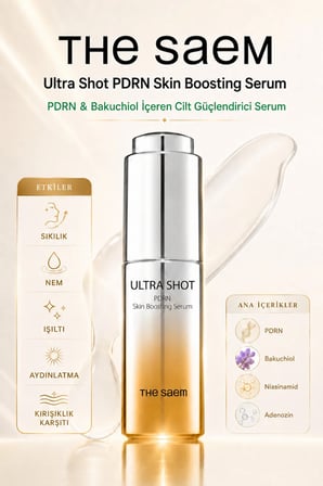 The Saem Ultra Shot PDRN Yüz Serumu Bakuchiol Aydınlatıcı ve Kirışıklık Karşıtı