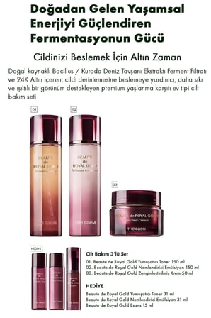 The Saem Beaute de Royal Gold Cilt Bakım Seti Anti-Age Sıkılaştırıcı