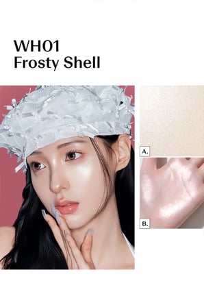 Glam Perfection Baked Highlighter - Yoğun Işıltı Veren Aydınlatıcı WH01 Frosty Shell