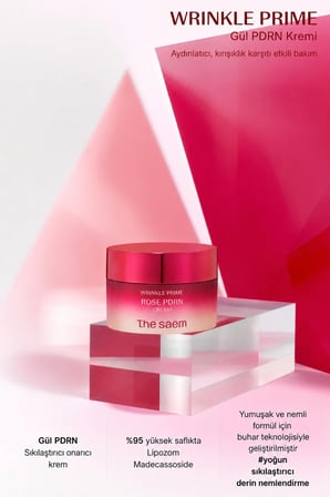 The Saem Wrinkle Prime Rose PDRN Yüz Nemlendirici Sıkılaştırıcı Onarıcı Bakım Kremi